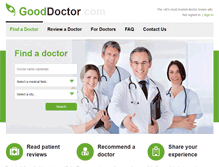 Tablet Screenshot of gooddoctor.com